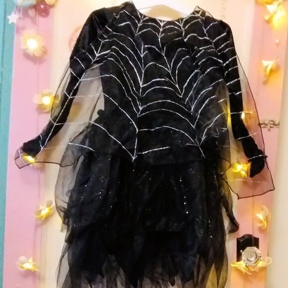 Ikali (8 - 10 yr) Spider Witch Cosplay Costume Dress - Picture 4 of 9